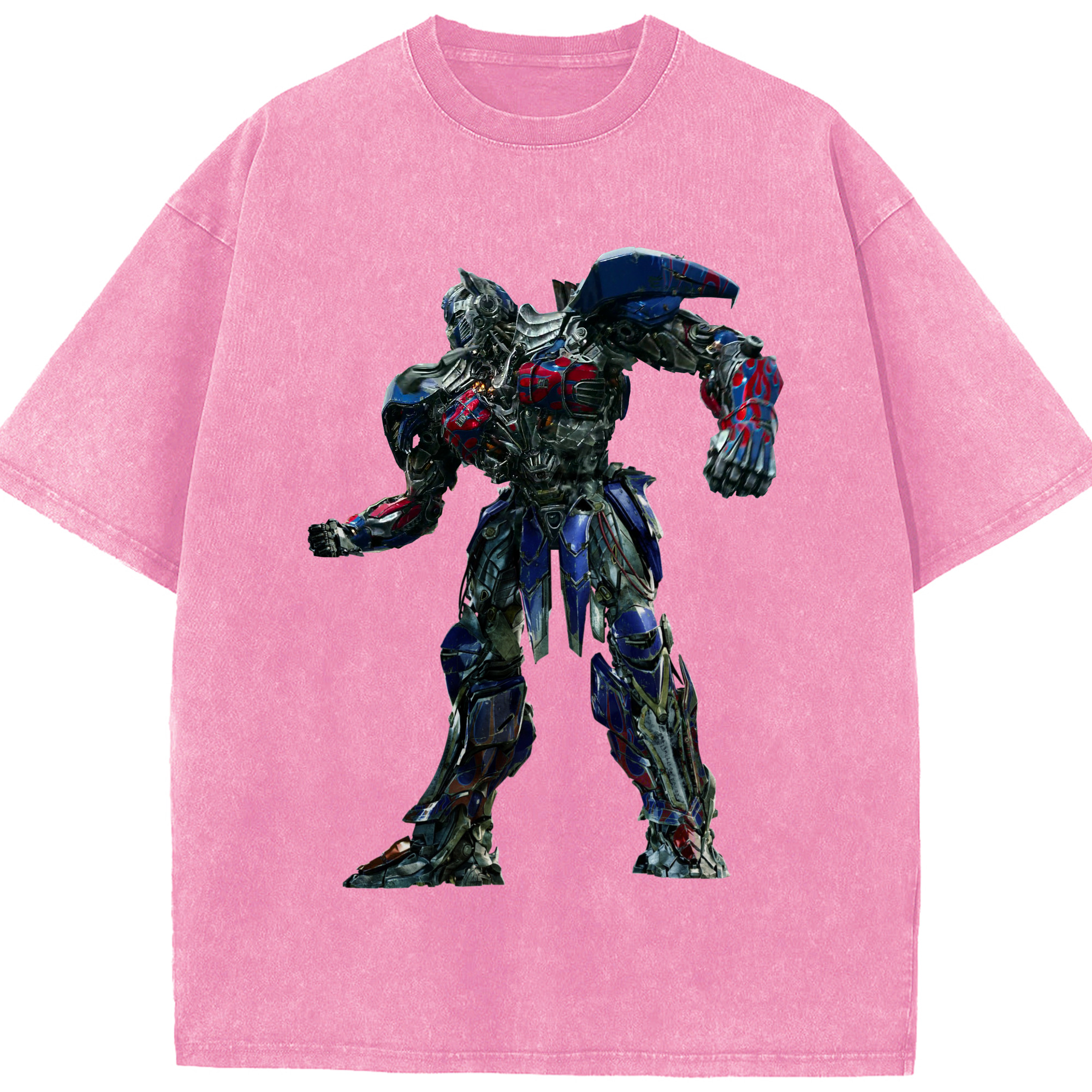（画像用）  綿100% ヴィンテージ風 半袖Tシャツ（フロントプリント）
